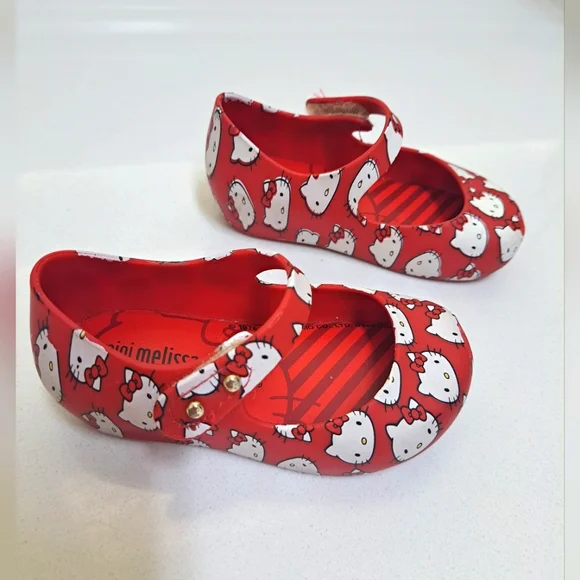 MINI MELISSA Hello Kitty Red Mary Jane Shoes - Picture 7 of 14